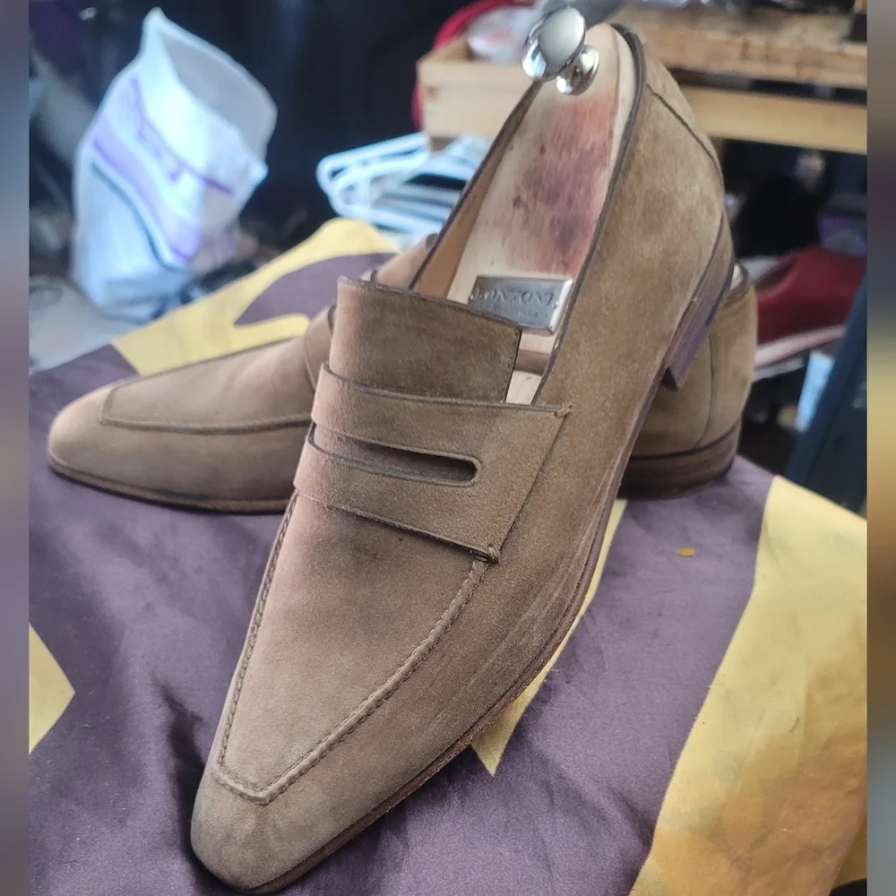 Berluti Andy Demesure Suede Loafers - Picture 6 of 13